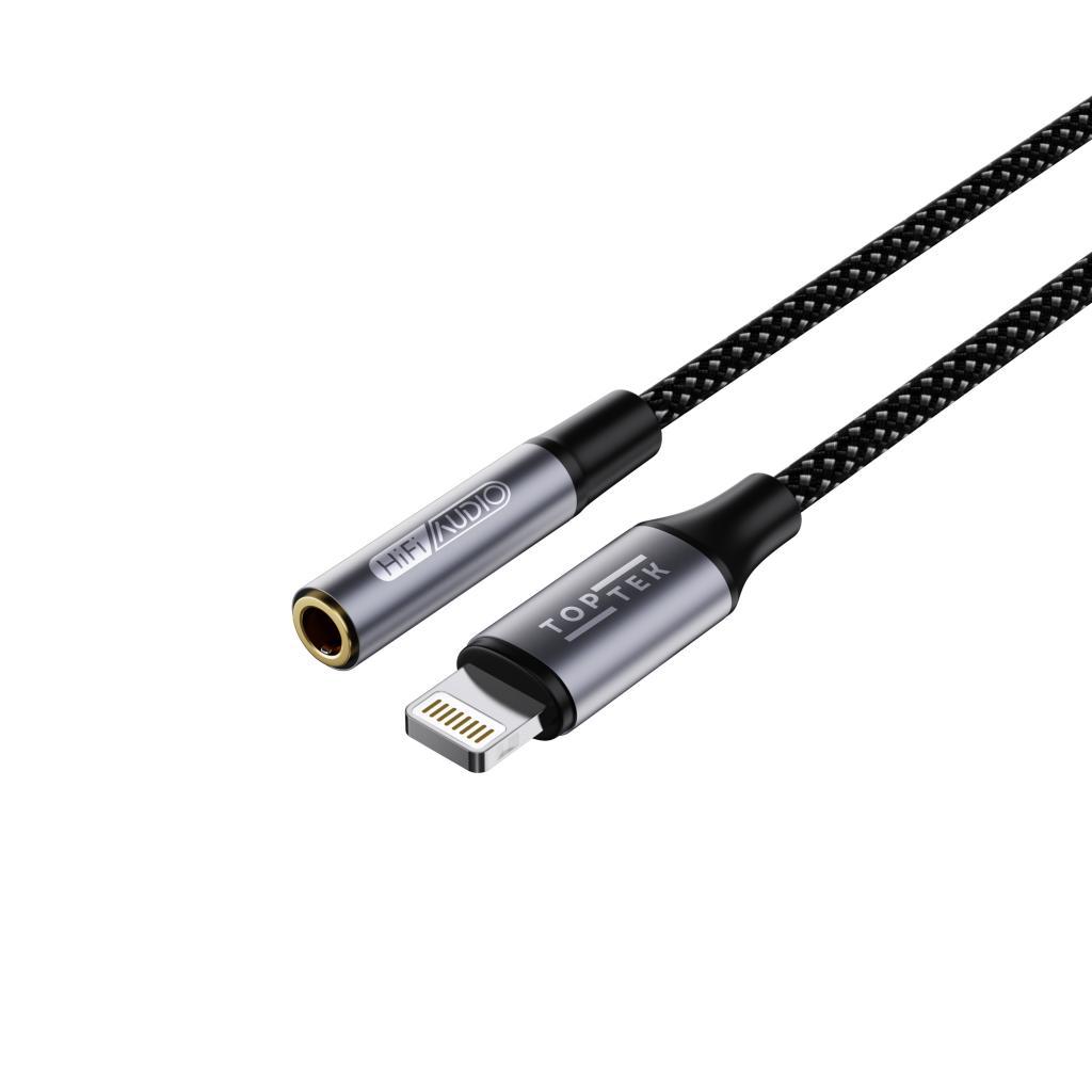 TOPTEK® Lightning to 3.5mm Audio Adapter - Image 4