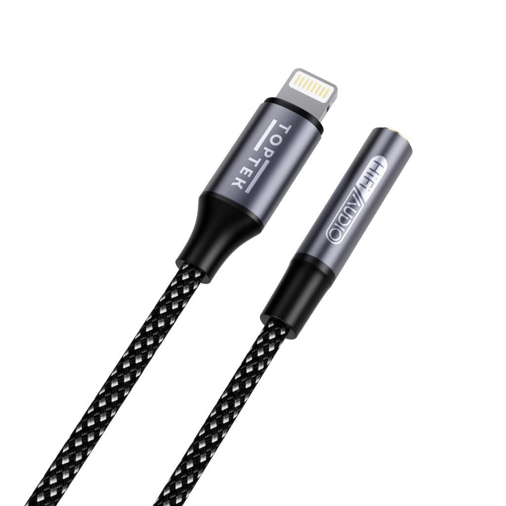 TOPTEK® Lightning to 3.5mm Audio Adapter - Image 2