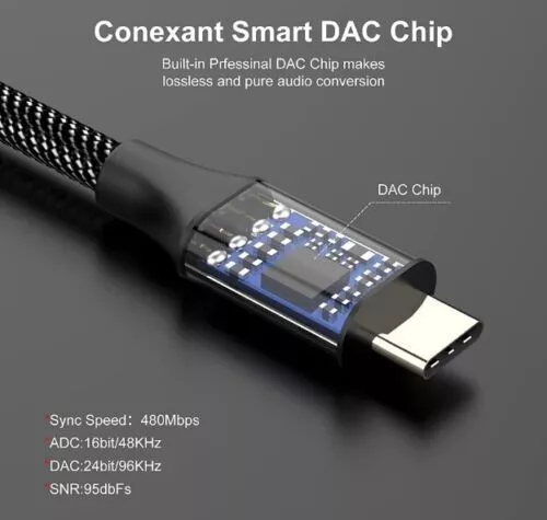 USB Type-C to 3.5mm Headphone Jack Adapter Cable for Samsung and iPhone 15/15 Pro/15 Pro Max - Image 8