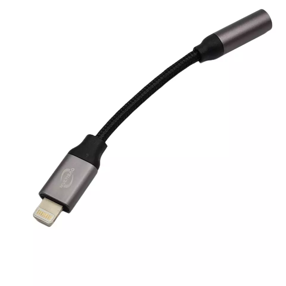 TOPTEK® iPhone Headphones Adapter: 3.5mm AUX Jack to 8-Pin Connector - Image 10