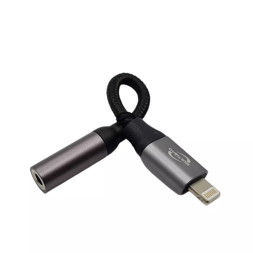 TOPTEK® iPhone Headphones Adapter: 3.5mm AUX Jack to 8-Pin Connector - Image 9