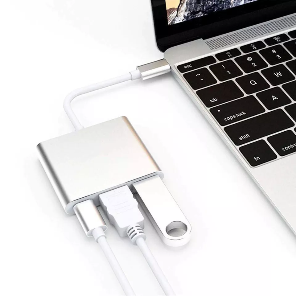 3-in-1 USB-C to HDMI Hub Adapter with USB 3.0 and 4K Support – Perfect for MacBook & Samsung Devices - Image 7