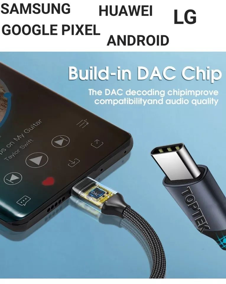 USB Type-C to 3.5mm Headphone Jack Audio Adapter for All Samsung Smartphones - Image 7