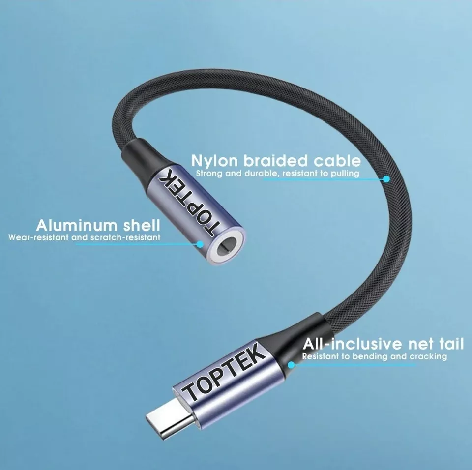 USB Type-C to 3.5mm Headphone Jack Audio Adapter for All Samsung Smartphones - Image 5